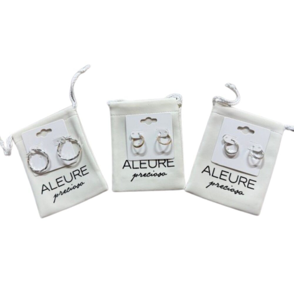 3-Pair Hoop Earring Set – Sleek Everyday Styles!